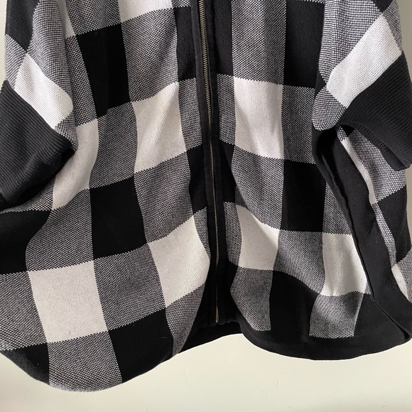 Anne Klein Women Zip Up Sweather Pancho Size L - Picture 3 of 4